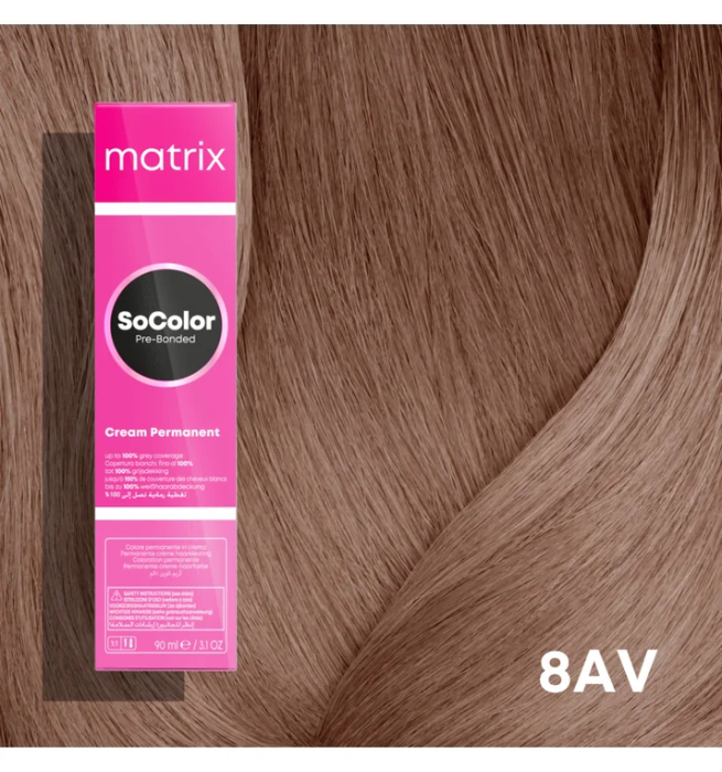 Vopsea Matrix Socolor Beauty 8AV Blond Deschis Cenusiu Violet 90 ml [2]