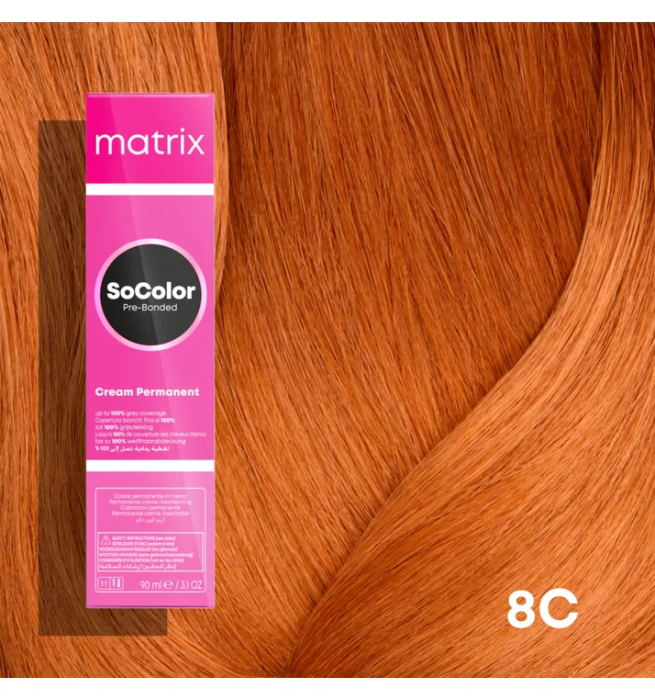Vopsea Matrix Socolor Beauty 8C Blond Deschis Cupru 90 ml [2]