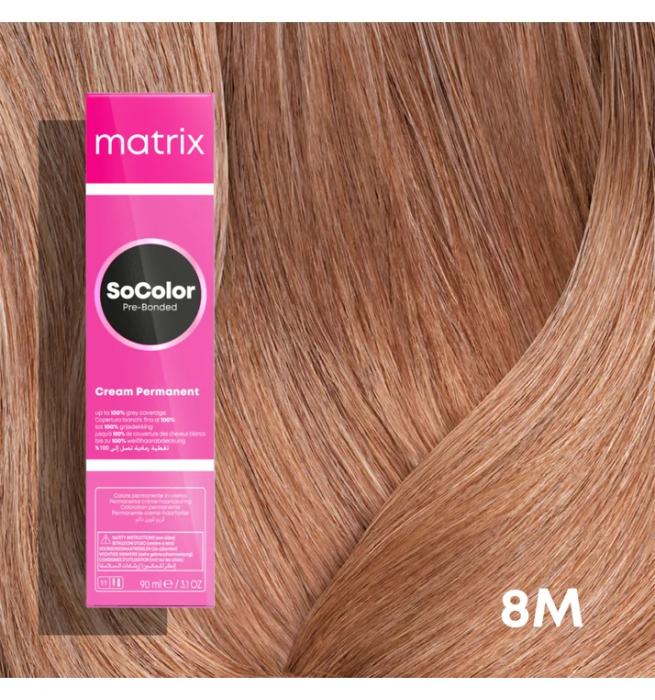 Vopsea Matrix Socolor Beauty 8M Blond Deschis Moca 90 ml [2]
