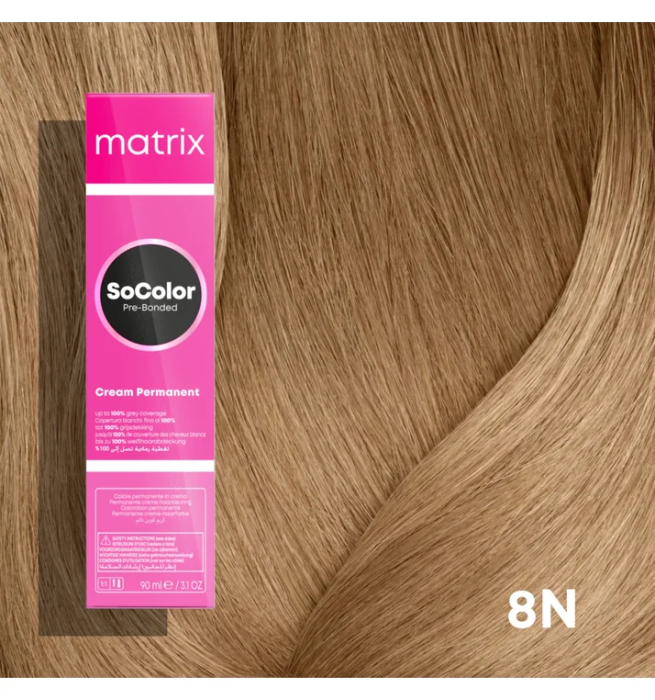 Vopsea Matrix Socolor Beauty 8N Blond Deschis Natural 90 ml [2]