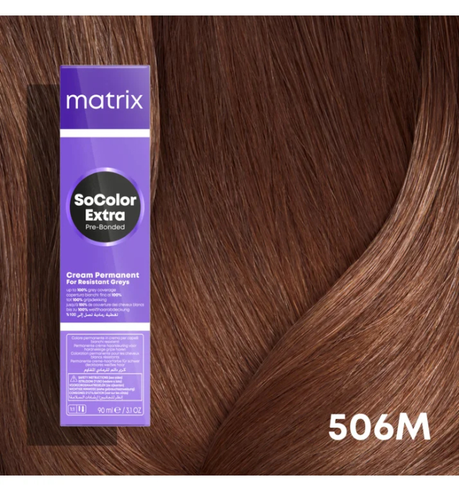 Vopsea Matrix Socolor Beauty Extra Coverage 506M Blond Inchis Moca 90 ml [2]
