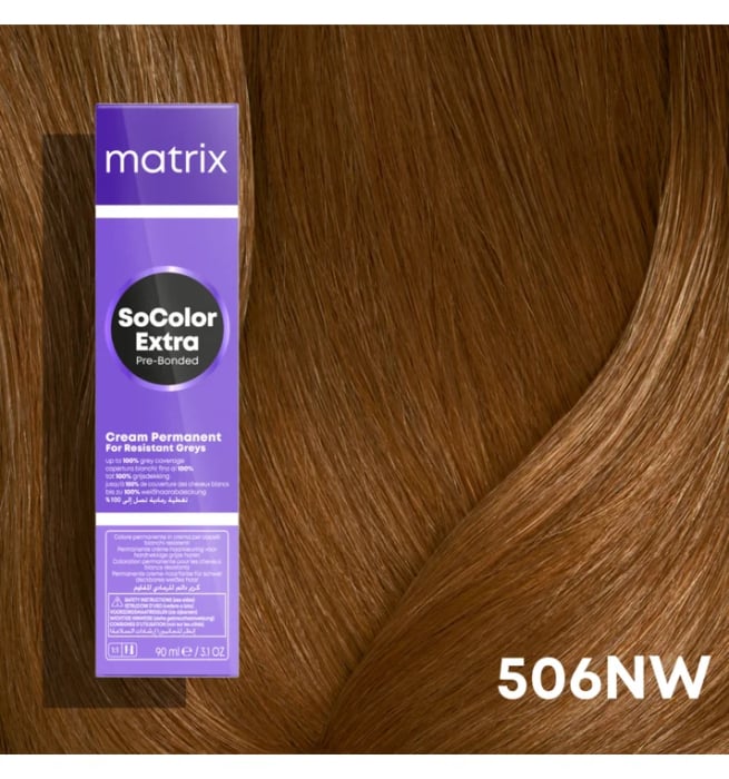 Vopsea Matrix Socolor Beauty Extra Coverage 506NW Blond Inchis Natural Cald 90 ml [2]