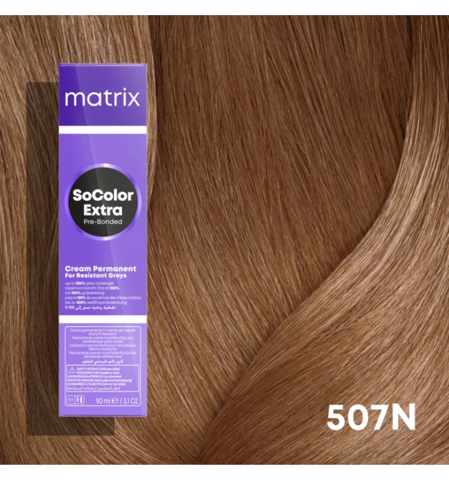Vopsea Matrix Socolor Beauty Extra Coverage 507N Blond Mediu Natural 90 ml [2]
