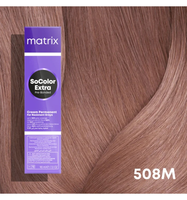 Vopsea Matrix Socolor Beauty Extra Coverage 508M Blond Deschis Moca 90 ml [2]