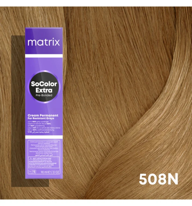 Vopsea Matrix Socolor Beauty Extra Coverage 508N Blond Deschis Natural 90 ml [2]