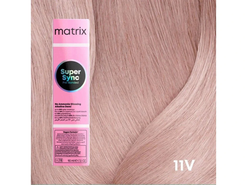 Vopsea Matrix Super Sync 11P Blond Extra Deschis Perla 90 ml [2]