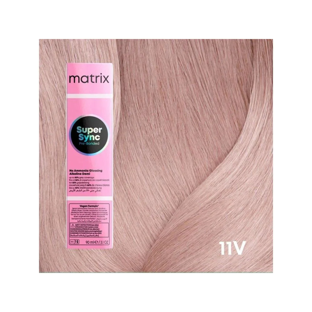 Vopsea Matrix Super Sync 11V Blond Extra Deschis Violet 90 ml [2]
