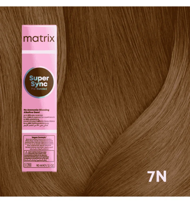 Vopsea Matrix Super Sync 7N Blond Mediu Natural 90ml [2]
