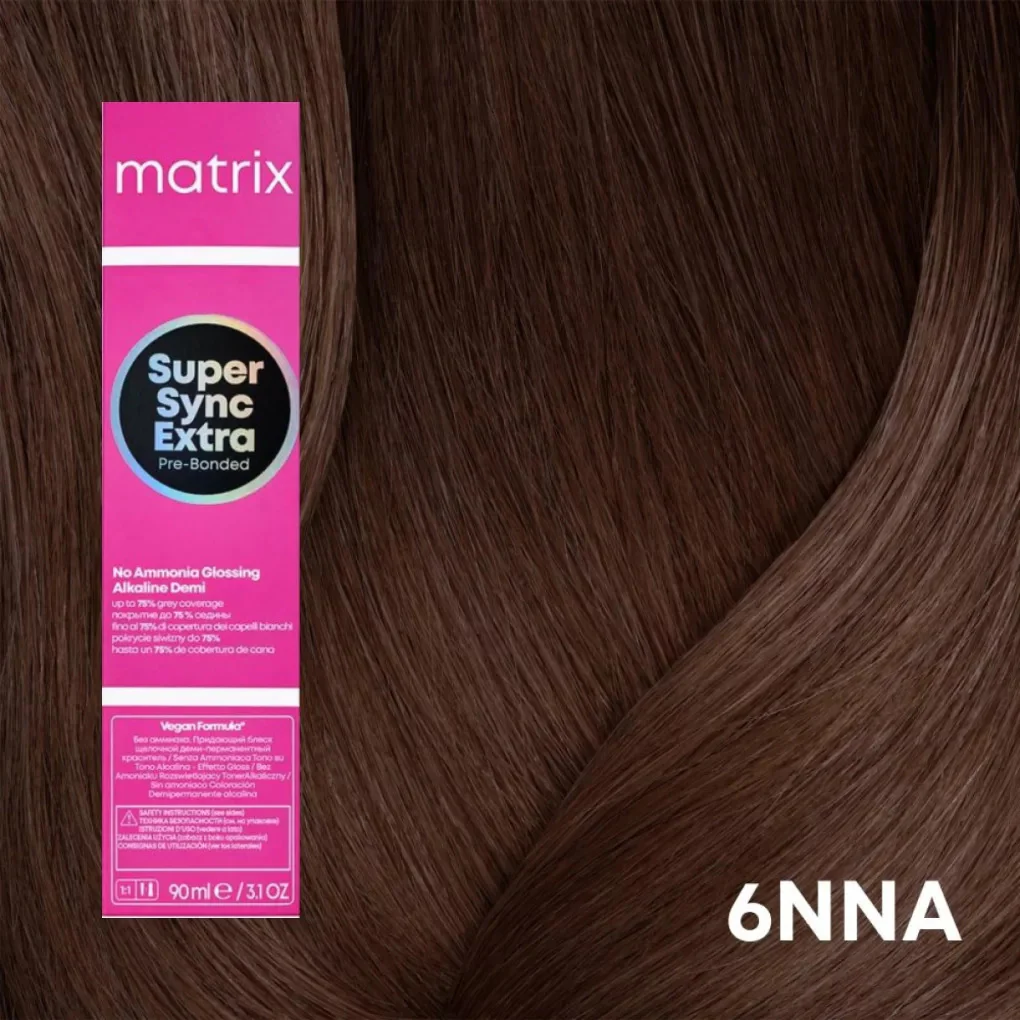 Vopsea Matrix Super Sync Extra 6NNA Blond inchis Extra Natural Cenusiu 90ml [2]