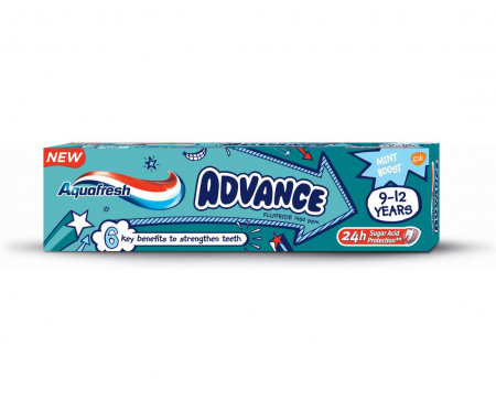 Pasta de Dinti - Pasta Dinti Aquafresh Advance 9-12 ani 75ml