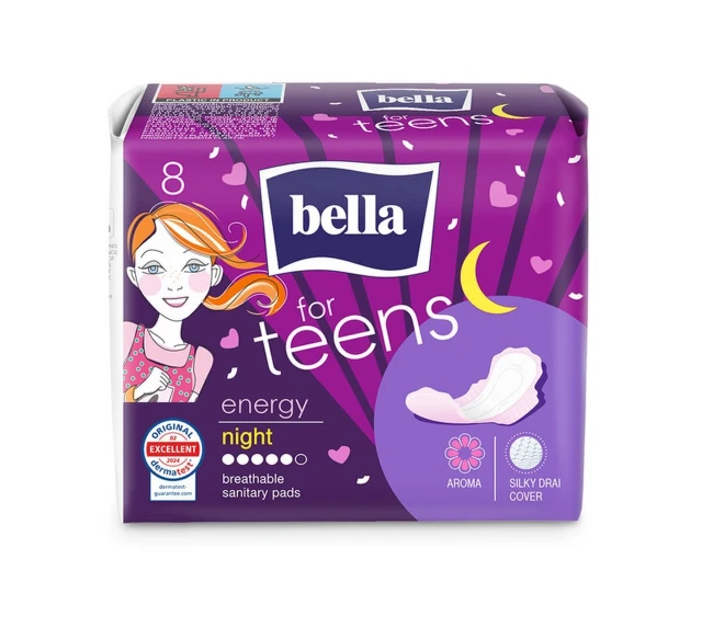 Igiena Feminina - Absorbante-Bella For Teens Energy Night 8buc