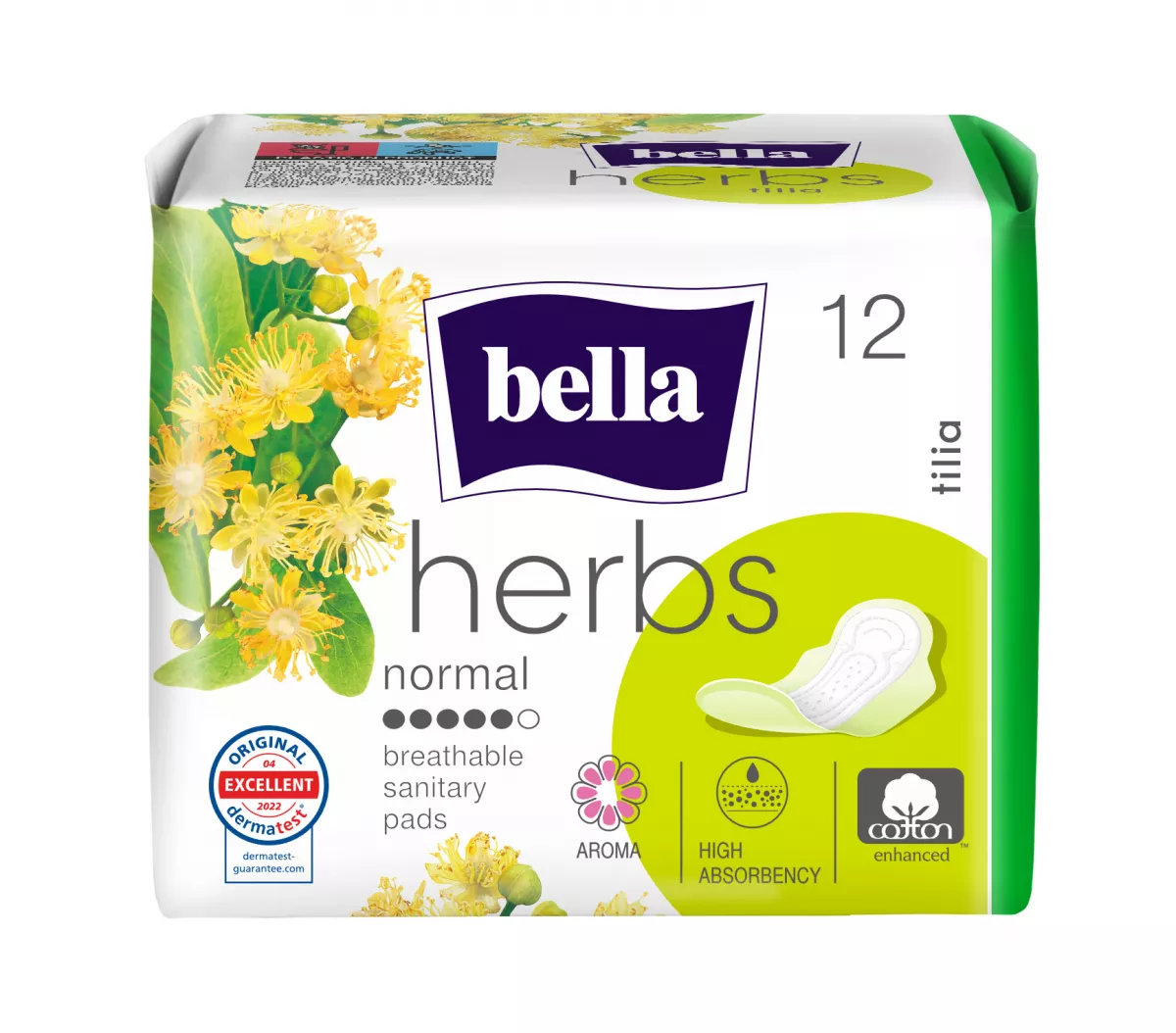 Igiena Feminina - Absorbante Bella Herbs Floare De Tei 12 buc.