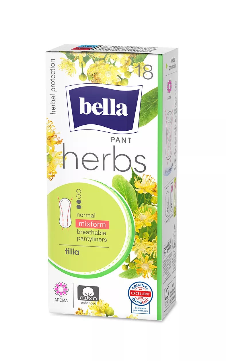 Absorbante zilnice - Absorbante Bella Herbs Panty Floare de Tei 18 buc
