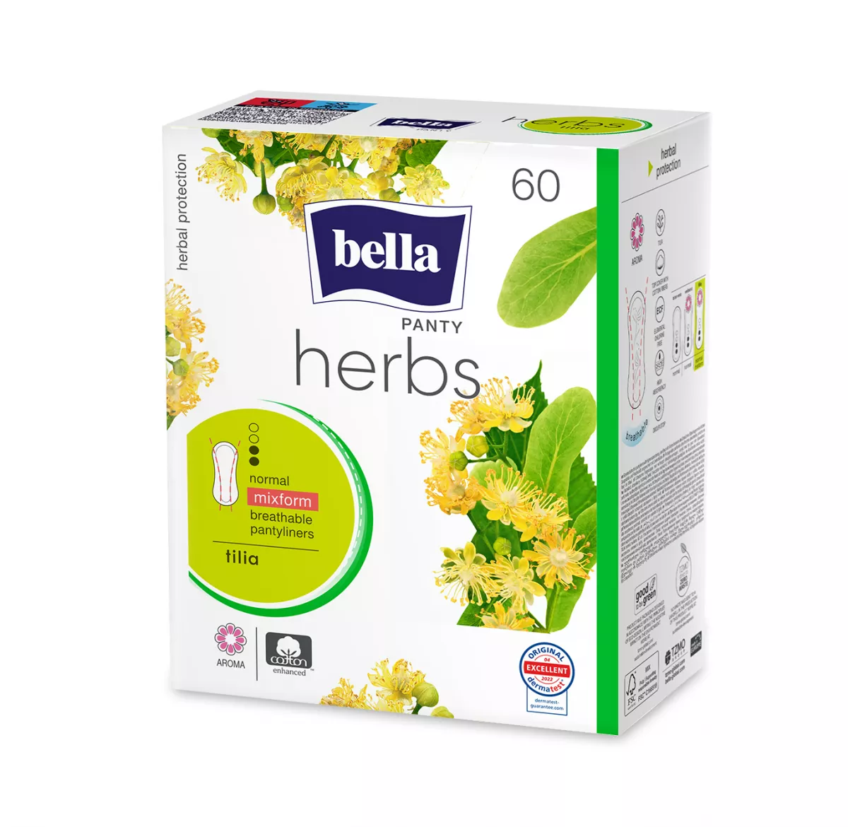 Absorbante zilnice - Absorbante Bella Herbs Panty Floare de Tei 60 buc.
