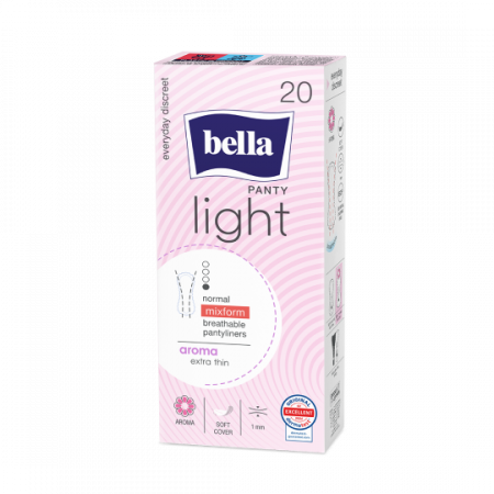 Absorbante zilnice - Absorbante Bella Zilnice Subtiri Panty Light Aroma Extra Thin 20 buc
