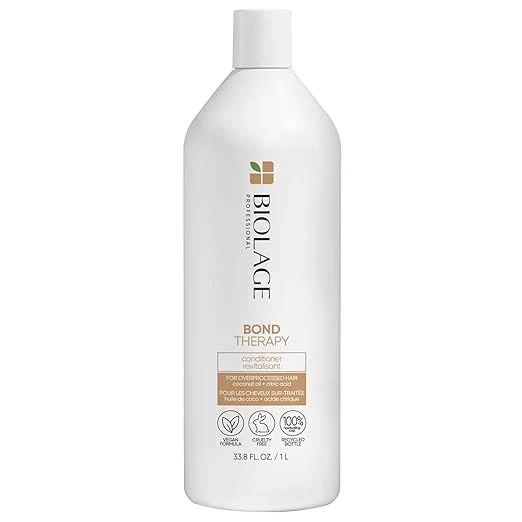 Balsam de Par - Balsam Matrix Biolage Bond Therapy pentru par deteriorat cu ulei de cocos si acid citric 1L