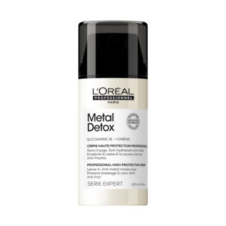 Leave-In - Crema de par L’Oreal Professionnel Serie Expert Metal Detox cu protectie termica si UV 100ml