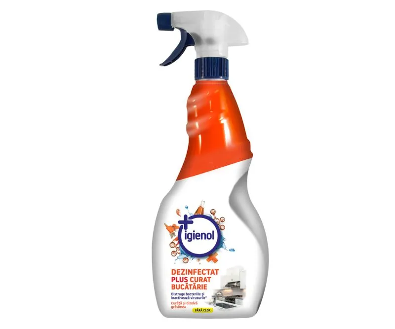 Spalare si intretinere rufe - Dezinfectant Igienol Plus Curat Antibacterian Fara Clor Bucatarie 750ml