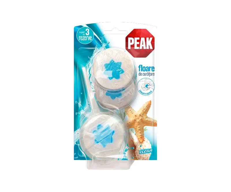 Produse curatare baie - Odorizant WC Peak Floare Cos Ocean 3x45g