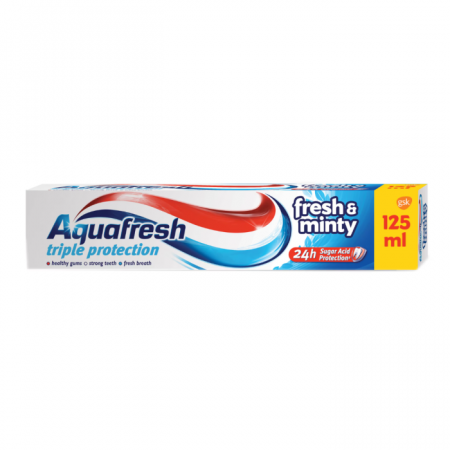 Pasta de Dinti - Pasta de dinti Aquafresh Active Fresh&Minty 125 ml