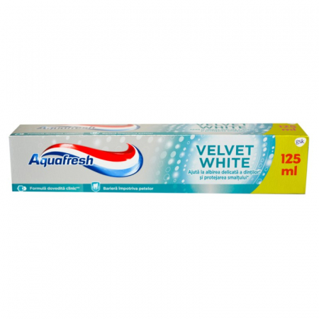 Pasta de Dinti - Pasta de dinti Aquafresh Velvet White 125ml