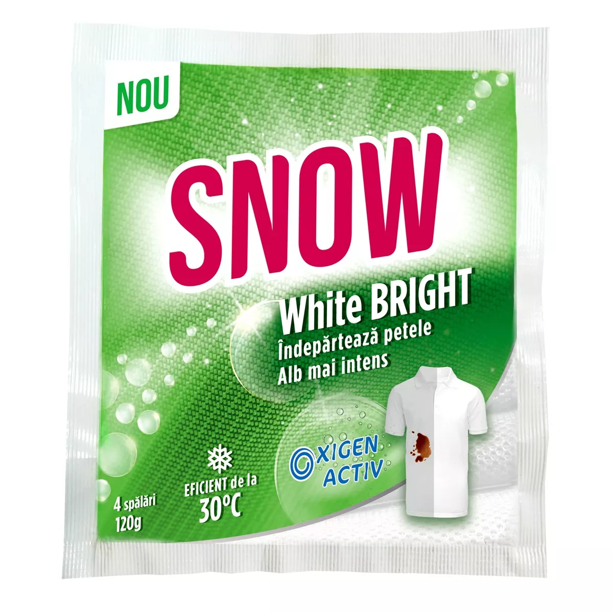 Spalare si intretinere rufe - Pudra Pentru Indepartarea Petelor Snow Bright Powder Oxi White 120gr
