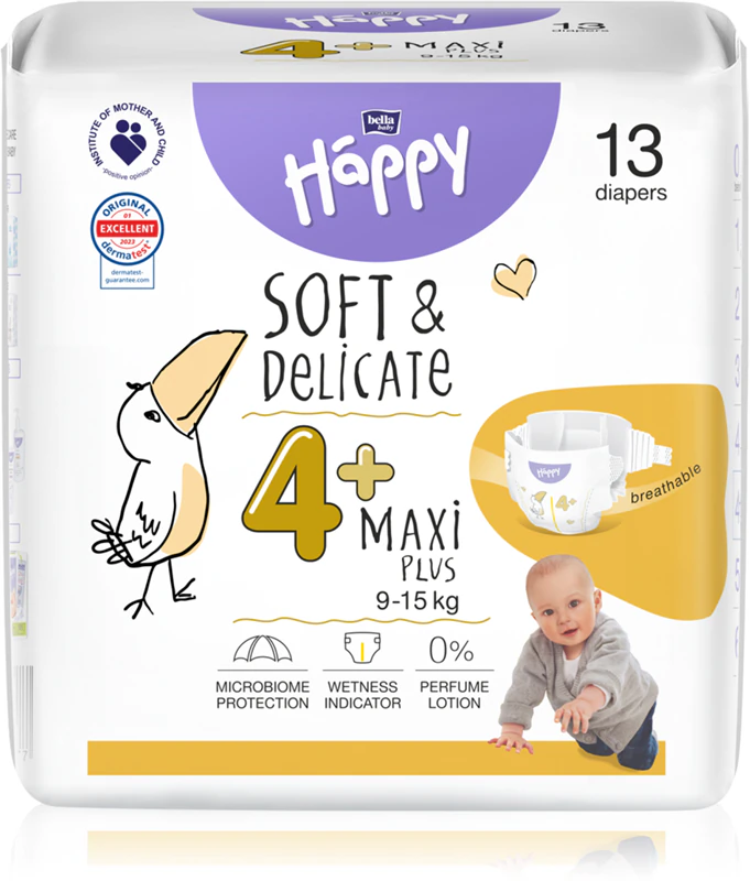 Scutece copii - Scutece Happy 4 Maxi 8-14 kg 14 buc.