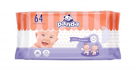 Servetele copii - Servetele Umede Panda 64 buc.