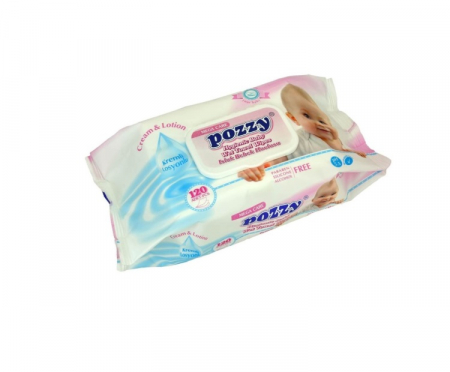 Servetele - Servetele Umede Pozzy Mega Pink 120 buc.