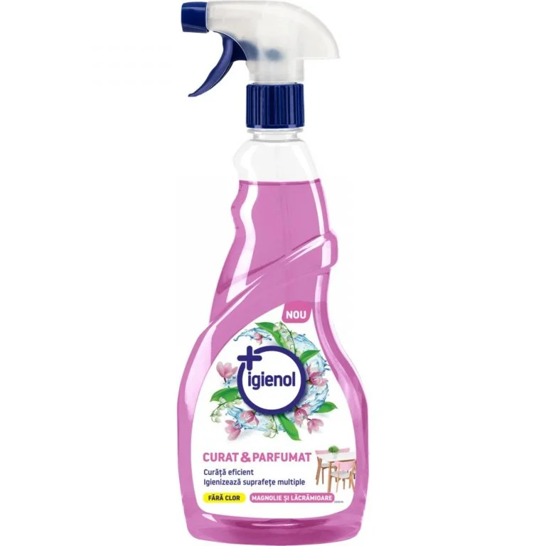 Produse curatare si intretinere casa - Solutie de Curatare Igienol Curat&Parfumat Magnolie si Lacrimioare fara clor 750ml