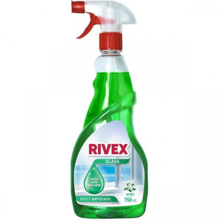 Solutii curatat geamuri - Solutie de geam Rivex Glass Pompa Iasomie Efect Antistatic 750ml