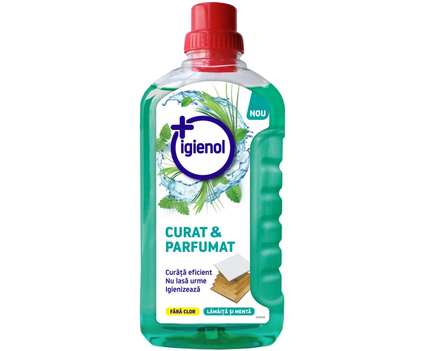 Solutii curatat podele - Solutie Pardoseli si Suprafete Mari Igienol Fara Clor Lamita si Menta 1L