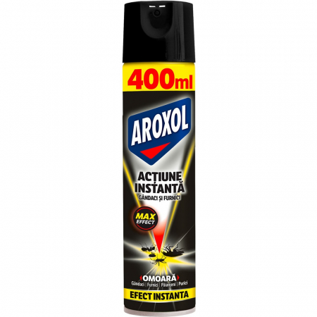 Insecticide si capcane - Spray actiune instanta impotriva gandacilor si furnicilor AROXOL, 400 ml