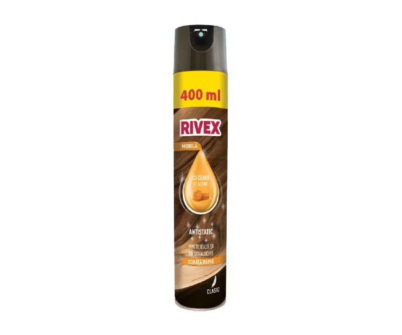 Solutii curatat mobila - Spray de Mobila Rivex Antistatic Cu Ceara De Albine Clasic 400ml - Rivex