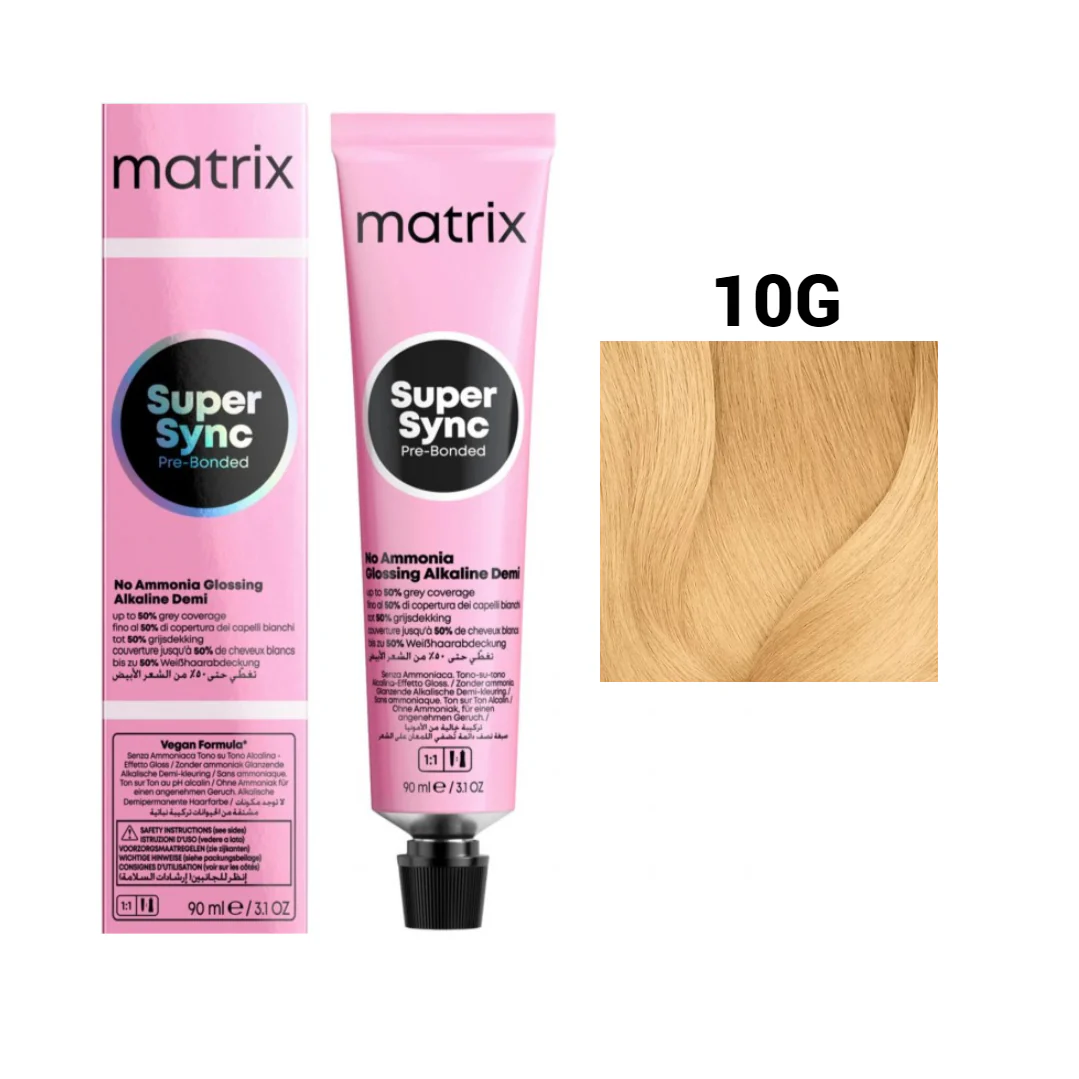 Vopsea Matrix - Vopsea de Par - Vopsea Matrix Super Sync 10G Blond Foarte Foarte Deschis Auriu 90 ml