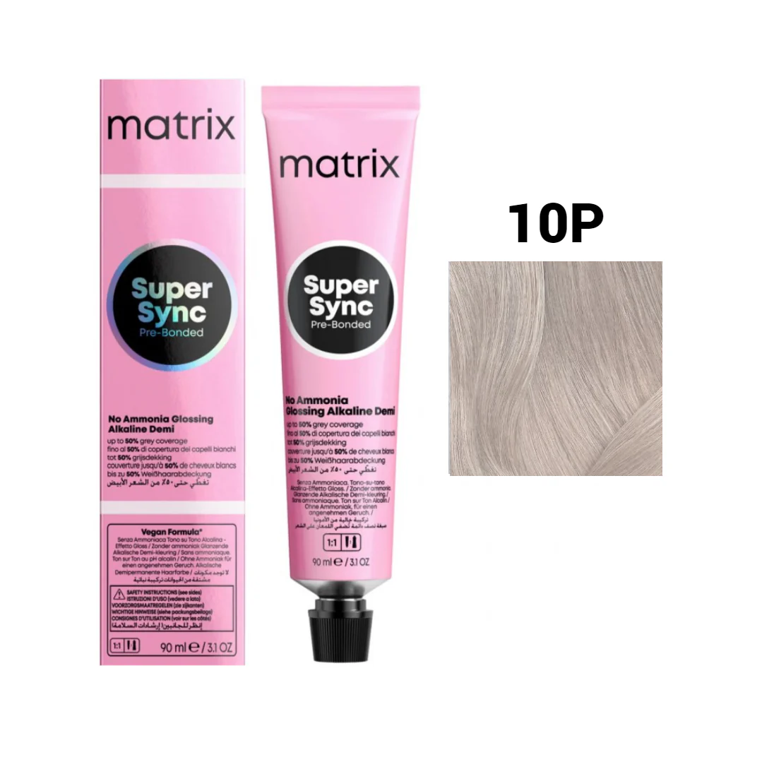 Vopsea Matrix - Vopsea de Par - Vopsea Matrix Super Sync 10P Blond Foarte Foarte Deschis Perla 90 ml
