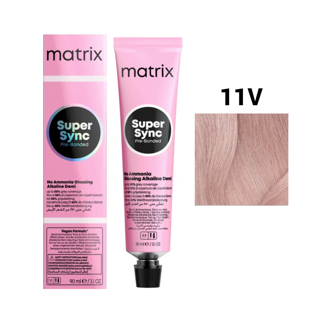 Vopsea Matrix - Vopsea de Par - Vopsea Matrix Super Sync 11V Blond Extra Deschis Violet 90 ml