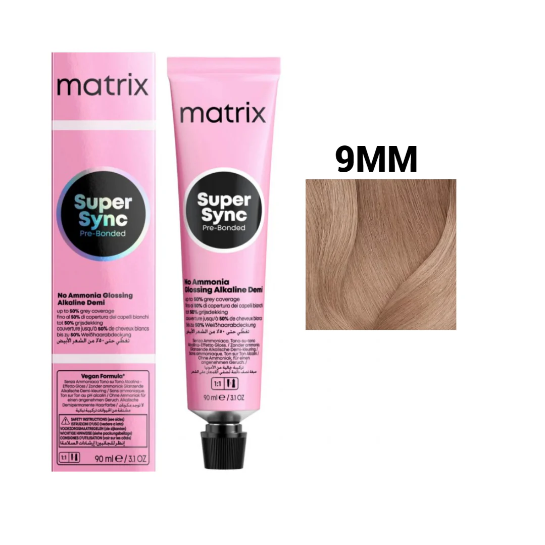 Vopsea Matrix - Vopsea de Par - Vopsea Matrix Color Sync 9MM Blond Foarte Deschis Moca Moca 90 ml