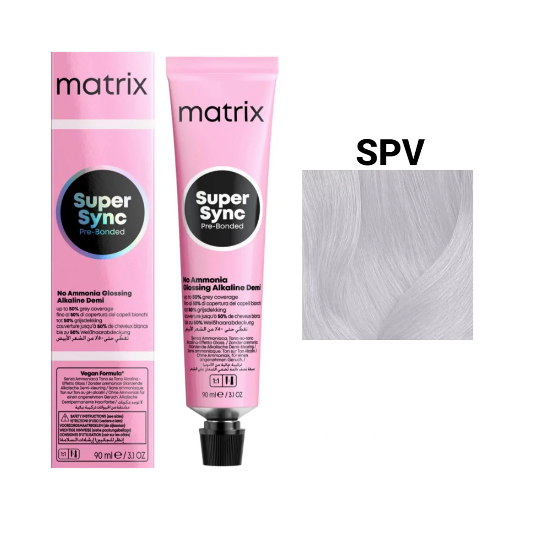Vopsea Matrix - Vopsea de Par - Vopsea Matrix Supr Sync SPA Sheer Pastel Cenusiu 90 ml