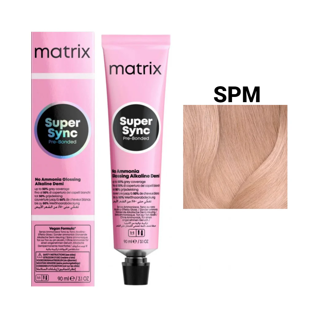 Vopsea Matrix - Vopsea de Par - Vopsea Matri Super Sync SPM Sheer Pastel Moca 90 ml