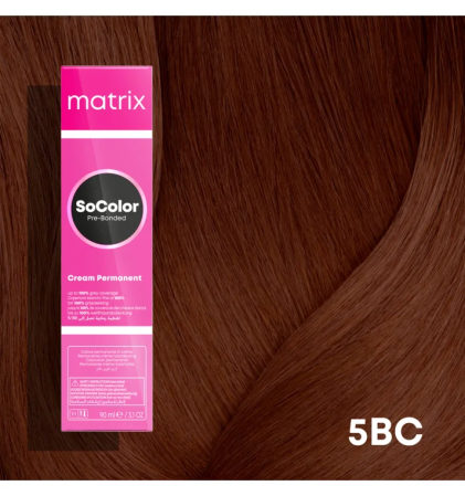 Vopsea Matrix Socolor Beauty 5BC Saten Deschis Maro Aramiu 90 ml [1]