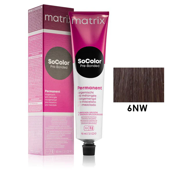 Vopsea Matrix - Vopsea de Par - Vopsea Matrix Socolor Beauty 6NW Blond Inchis Natural Cald 90 ml
