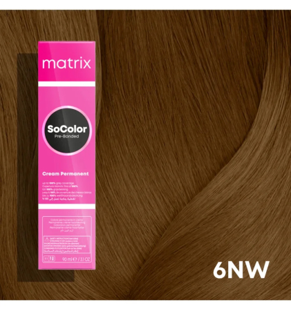 Vopsea Matrix Socolor Beauty 6NW Blond Inchis Natural Cald 90 ml [1]