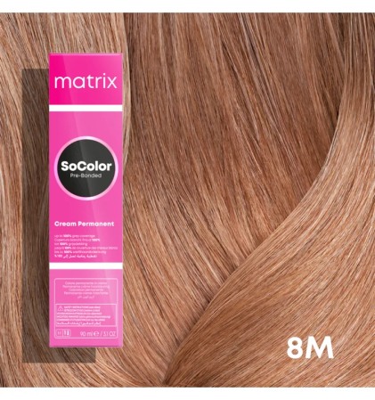 Vopsea Matrix Socolor Beauty 8M Blond Deschis Moca 90 ml [1]