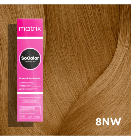Vopsea Matrix Socolor Beauty 8NW Blond Mediu Natural Cald 90 ml [1]