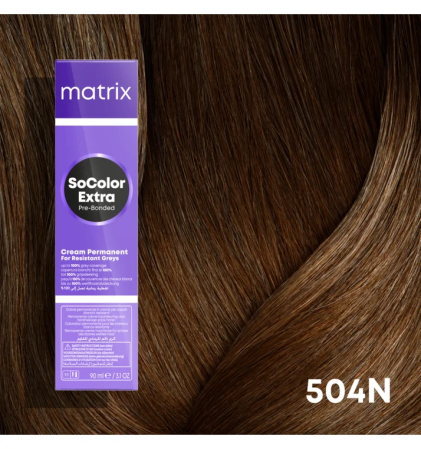 Vopsea Matrix Socolor Beauty Extra Coverage 504N Saten Mediu Natural 90 ml [1]