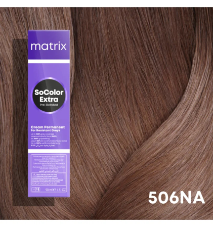 Vopsea Matrix Socolor Beauty Extra Coverage 506NA Blond Inchis Natural Cenusiu 90 ml [1]