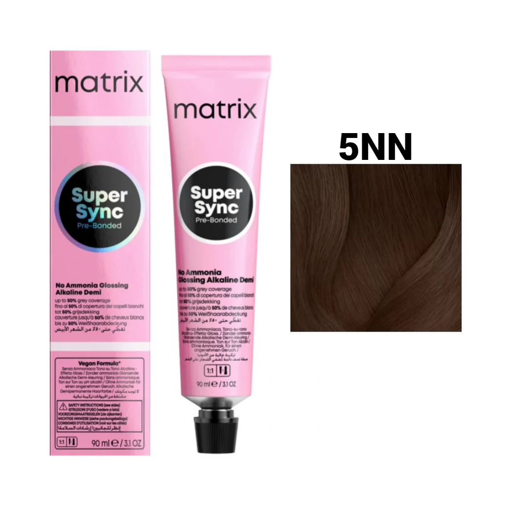 Vopsea Matrix - Vopsea de Par - Vopsea Matrix Super Sync 5NN Saten Deschis Natural Natural 90ml
