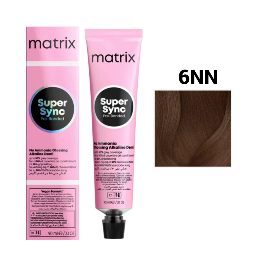Vopsea Matrix - Vopsea de Par - Vopsea Matrix Super Sync 6NN Blond Inchis Natural Natural 90ml