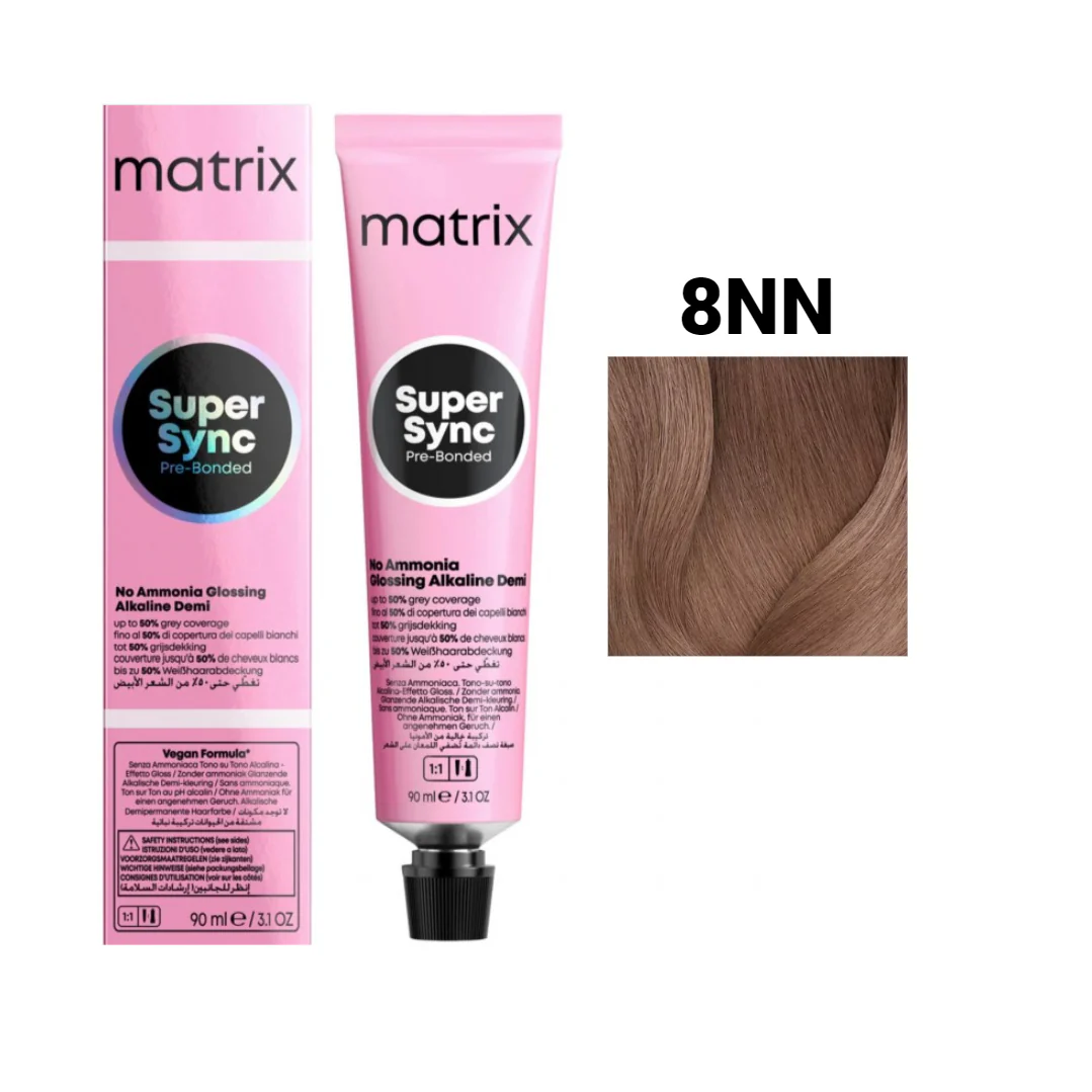 Vopsea Matrix - Vopsea de Par - Vopsea Matrix Super Sync 8NN Blond Deschis Natural Natural 90ml